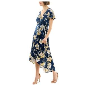 BCX
Juniors Floral-Print High-Low-Hem Wrap Dress
L, Navy Floral.